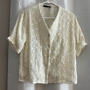 Ivory Brand new Blouse size M